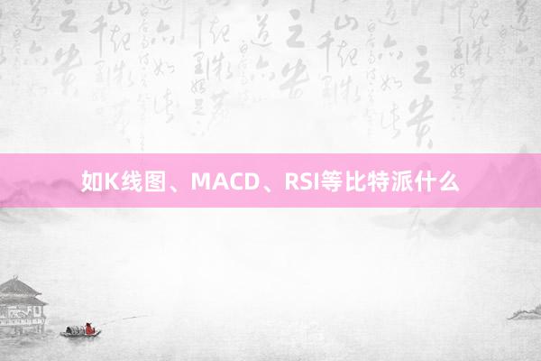 如K线图、MACD、RSI等比特派什么